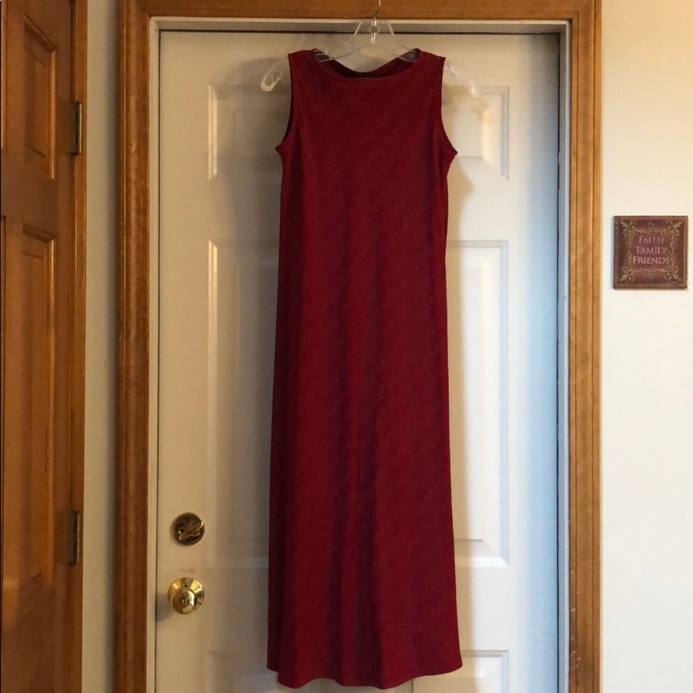 Eileen Fisher Silk-Linen Blend Tea-length Dress